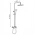 Stainless Steel Adjustable Full Shower Unit Set - Round